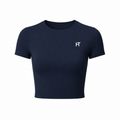 Daily Crop Top - Navy Blue