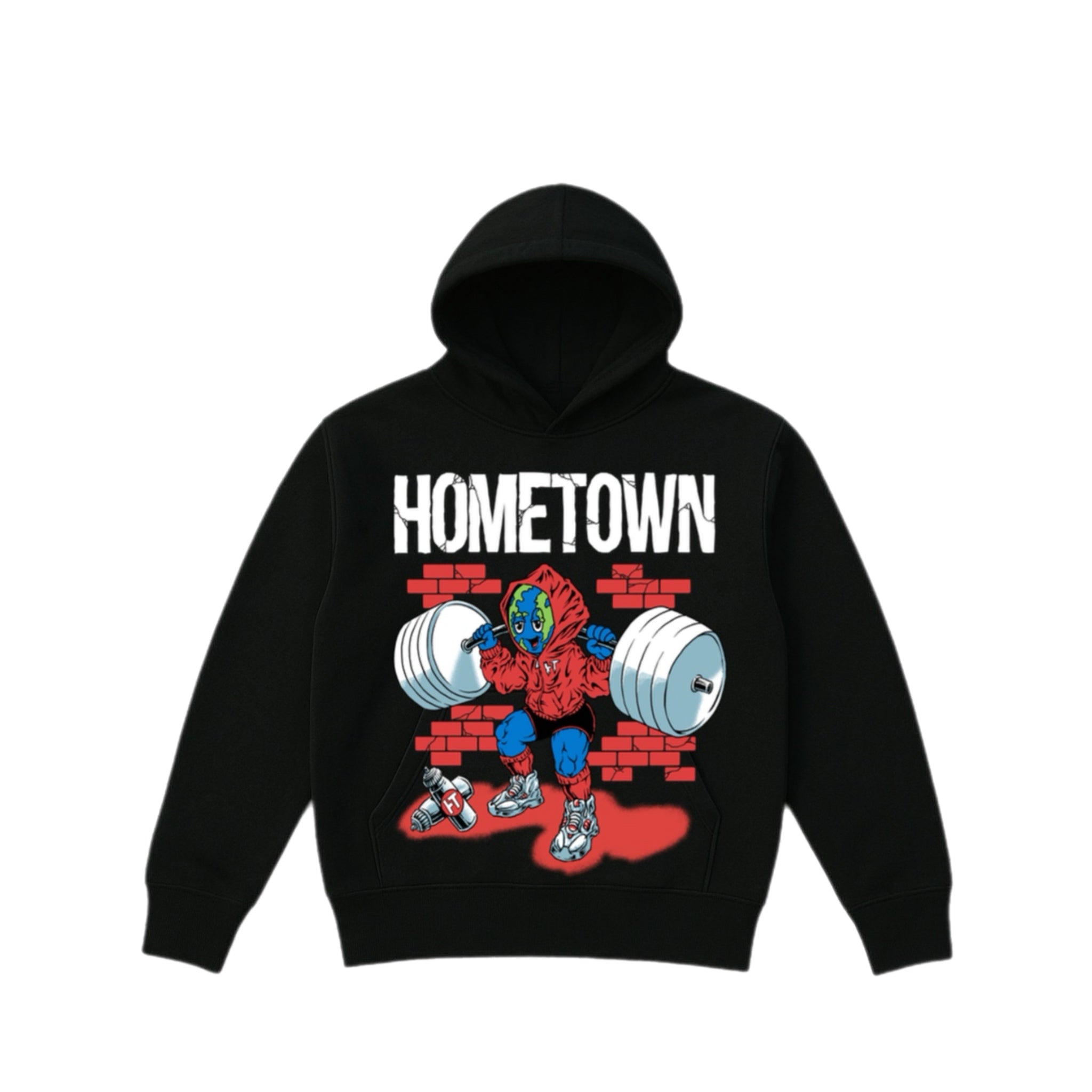 Heavy Set Hoodie featuring gym-inspired artwork, a heavyweight gym hoodie designed for strength and comfort.
